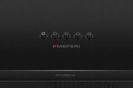Кубическая вытяжка кухонная MEFERI ROOMBOX40BK COMFORT, пристенная, 40 см, черная, квадратная, производительность 1100 м3/ч, 3 скорости, низкий уровень шума, режимы отвод и рециркуляция, гарантия 3 года Кубическая вытяжка кухонная MEFERI ROOMBOX40BK COMFORT, пристенная, 40 см, черная, квадратная, производительность 1100 м3/ч, 3 скорости, низкий уровень шума, режимы отвод и рециркуляция, гарантия 3 года