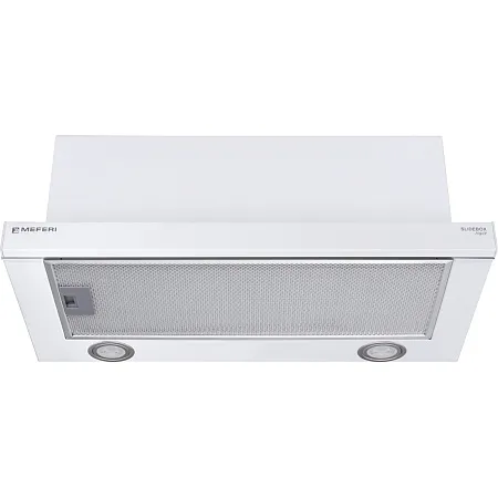 Вытяжка телескопическая кухонная MEFERI SLIDEBOX60WH POWER, 60 см, белая, производительность 850 м3/ч, 2 скорости, низкий уровень шума, режимы отвод и рециркуляция, гарантия 3 года Вытяжка телескопическая кухонная MEFERI SLIDEBOX60WH POWER, 60 см, белая, производительность 850 м3/ч, 2 скорости, низкий уровень шума, режимы отвод и рециркуляция, гарантия 3 года