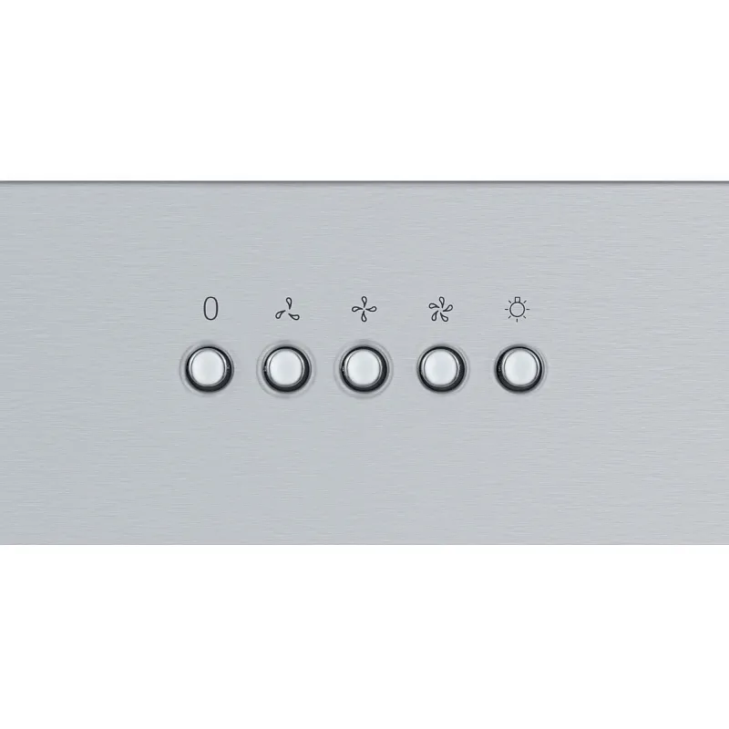 Вытяжка кухонная MEFERI SMARTBOX60IX POWER, 60 см, встраиваемая, серая, производительность 900 м3/ч, 3 скорости, низкий уровень шума, режимы отвод и рециркуляция, гарантия 3 года