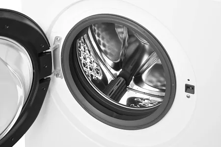 Стиральная машина с инвертором и паром узкая MEFERI MFW061014WH SLIM LIGHT отдельностоящая белая, глубина 34 см, загрузка 6,5 кг Стиральная машина с инвертором и паром узкая MEFERI MFW061014WH SLIM LIGHT отдельностоящая белая, глубина 34 см, загрузка 6,5 кг