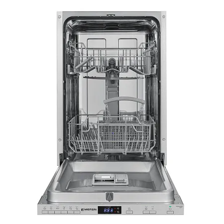 Посудомоечная машина узкая встраиваемая MEFERI MDW4562 LIGHT, 45 см, 9 комплектов посуды, 6 программ, 2 корзины, половинная загрузка, отсрочка, таймер, защита от протечек Посудомоечная машина узкая встраиваемая MEFERI MDW4562 LIGHT, 45 см, 9 комплектов посуды, 6 программ, 2 корзины, половинная загрузка, отсрочка, таймер, защита от протечек