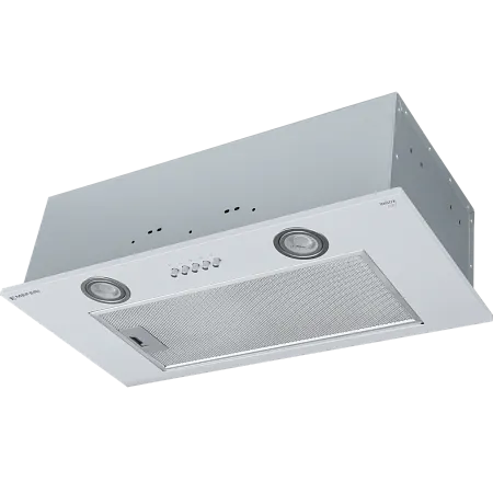 Вытяжка кухонная MEFERI INBOX60WH LIGHT, 60 см, полновстраиваемая, белая, производительность 650 м3/ч, 3 скорости, низкий уровень шума, режимы отвод и циркуляция, гарантия 3 года