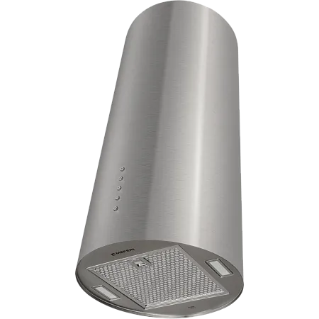 Вытяжка кухонная цилиндрическая настенная MEFERI TUBE35IX ULTRA, 35 см, серая, производительность 1200 м3/ч, 3 скорости, низкий уровень шума, режимы отвод и рециркуляция, гарантия 3 года