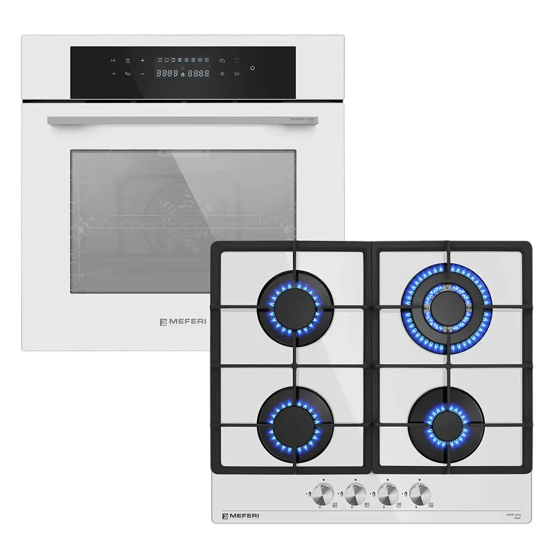 Комплект встраиваемой техники 60см белый MEFERI MS60WH11 - изображение komplekt_vstraivaemoy_tekhniki_meferi_60sm_belyy_ms60wh11  