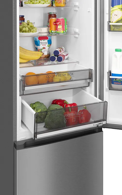 Холодильник отдельностоящий с инвертором MEFERI MFR185IX TOTAL NO FROST COMBI ULTRA