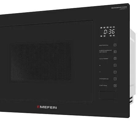 Микроволновая печь встраиваемая MEFERI MMO6028BK COMFORT PLUS Микроволновая печь встраиваемая MEFERI MMO6028BK COMFORT PLUS