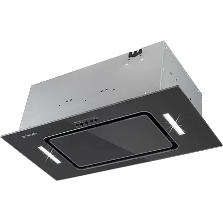 Вытяжка кухонная MEFERI INBOX60BK GLASS ULTRA, 60 см, встраиваемая, черная, стекло, производительность 900 м3/ч, 3 скорости, низкий уровень шума, режимы отвод и рециркуляция, гарантия 3 года Вытяжка кухонная MEFERI INBOX60BK GLASS ULTRA, 60 см, встраиваемая, черная, стекло, производительность 900 м3/ч, 3 скорости, низкий уровень шума, режимы отвод и рециркуляция, гарантия 3 года