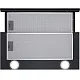 Вытяжка телескопическая кухонная MEFERI SLIDEBOX60BK GLASS ULTRA, 60 см, черная, стекло, производительность 850 м3/ч, 2 скорости, низкий уровень шума, режимы отвод и рециркуляция, гарантия 3 года
