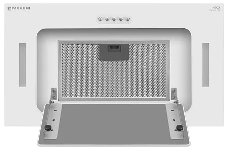 Вытяжка кухонная MEFERI INBOX52WH GLASS ULTRA, 52 см, встраиваемая, белая, стекло, производительность 900 м3/ч, 3 скорости, низкий уровень шума, режимы отвод и рециркуляция, гарантия 3 года Вытяжка кухонная MEFERI INBOX52WH GLASS ULTRA, 52 см, встраиваемая, белая, стекло, производительность 900 м3/ч, 3 скорости, низкий уровень шума, режимы отвод и рециркуляция, гарантия 3 года