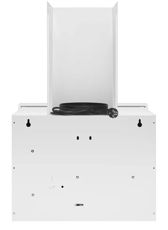 Вытяжка кухонная MEFERI AIRBOX45WH LIGHT, 45 см, наклонная, белая, стекло, производительность 650 м3/ч, 3 скорости, низкий уровень шума, режимы отвод и рециркуляция, гарантия 3 года
