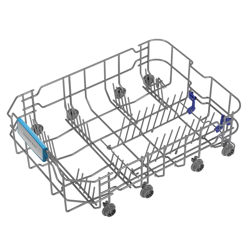 Посудомоечная машина узкая отдельностоящая MEFERI MDW4562WH FS LIGHT, 45 см, 9 комплектов посуды, 6 программ, 2 корзины, половинная загрузка, отсрочка, таймер, защита от протечек, внутренняя подсветка