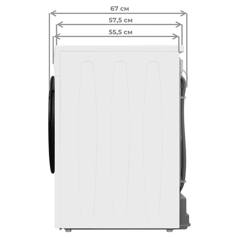 Сушильная машина с инвертором и тепловым насосом MEFERI MDR1016WH HP COMFORT