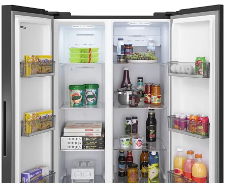 Холодильник отдельностоящий с инвертором MEFERI MFR83BLACK IX TOTAL NO FROST SIDE BY SIDE COMFORT Холодильник отдельностоящий с инвертором MEFERI MFR83BLACK IX TOTAL NO FROST SIDE BY SIDE COMFORT