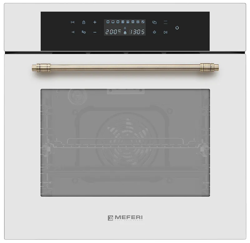 Духовой шкаф электрический MEFERI MEO6010WH RETRO - изображение dukhovoy_shkaf_elektricheskiy_meo6010wh_retro  