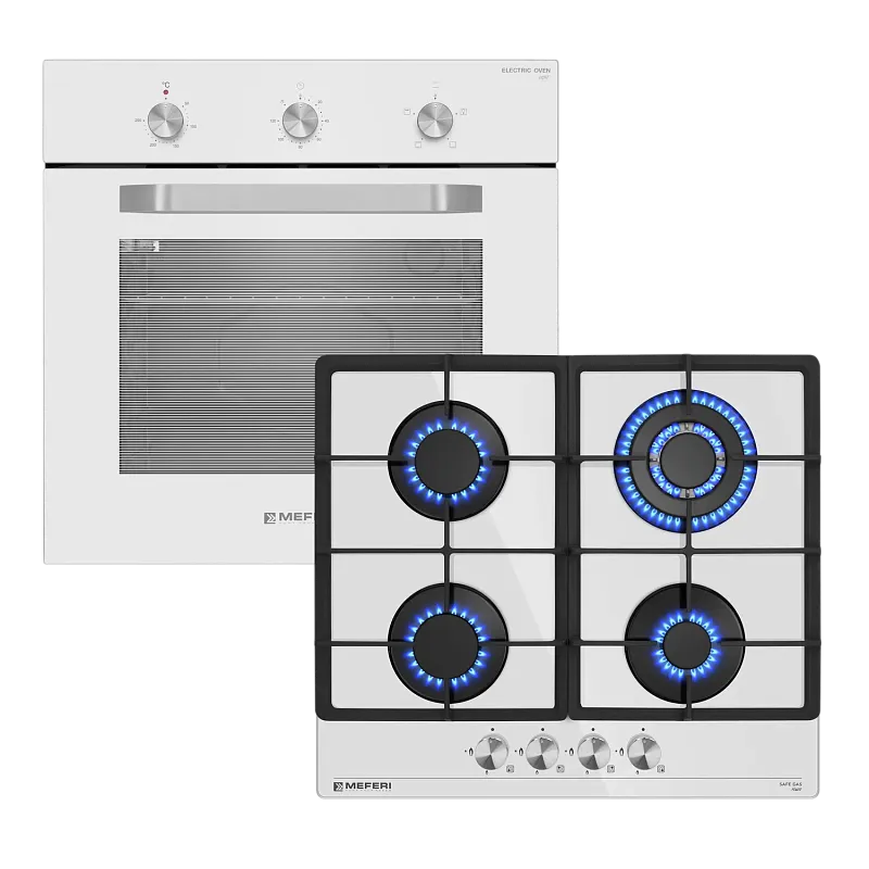 Комплект встраиваемой техники 60см белый MEFERI MS60WH21 - изображение komplekt_vstraivaemoy_tekhniki_meferi_60sm_belyy_ms60wh21  