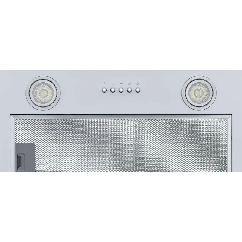 Вытяжка кухонная MEFERI INBOX60WH ULTRA, 60 см, встраиваемая, белая, производительность 1100 м3/ч, 3 скорости, низкий уровень шума, режимы отвод и рециркуляция, гарантия 3 года