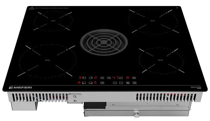 Варочная панель индукционная с вытяжкой MEFERI XSMART60BK POWER