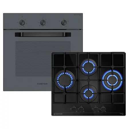 Комплект встраиваемой техники MEFERI 60см серый MS60GR64
