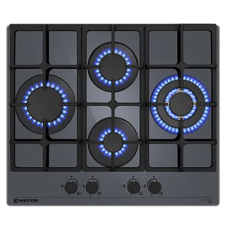 Варочная панель газовая MEFERI MGH604GR GLASS ULTRA