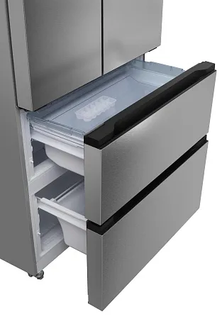 Холодильник отдельностоящий, с инвертором MEFERI MFR83IX TOTAL NO FROST FRENCH DOOR COMFORT, двухкамерный, с зоной свежести, с льдогенератором Холодильник отдельностоящий, с инвертором MEFERI MFR83IX TOTAL NO FROST FRENCH DOOR COMFORT, двухкамерный, с зоной свежести, с льдогенератором