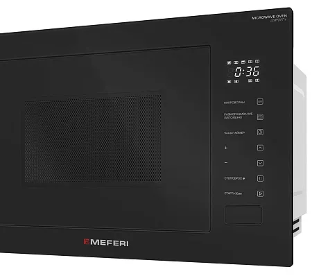 Микроволновая печь встраиваемая MEFERI MMO6028BK COMFORT PLUS Микроволновая печь встраиваемая MEFERI MMO6028BK COMFORT PLUS