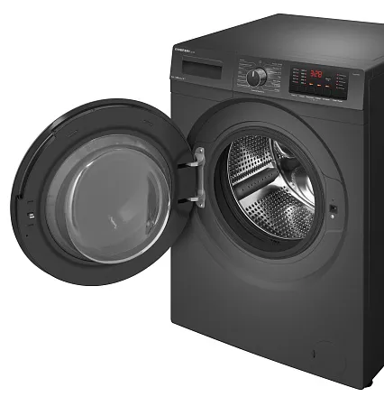 Стиральная машина с инвертором и паром MEFERI MFW091216GR ULTRA отдельностоящая серая, загрузка 9 кг Стиральная машина с инвертором и паром MEFERI MFW091216GR ULTRA отдельностоящая серая, загрузка 9 кг