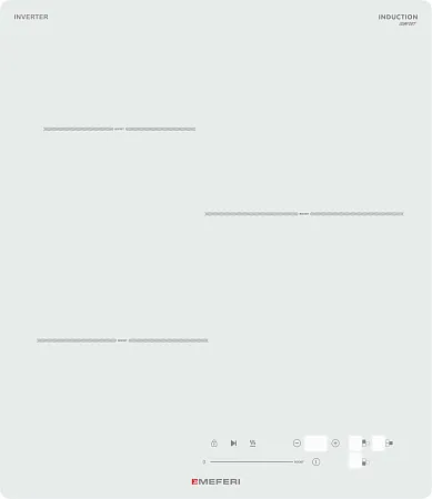 Варочная панель индукционная с инвертором MEFERI MIH453WH COMFORT Варочная панель индукционная с инвертором MEFERI MIH453WH COMFORT