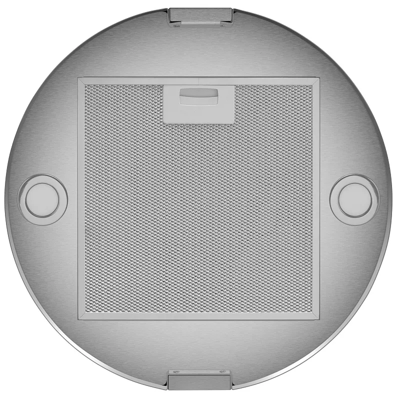 Вытяжка кухонная цилиндрическая островная MEFERI TUBE40IX ISLA POWER, 40 см, серая, производительность 850 м3/ч, 3 скорости, низкий уровень шума, режимы отвод и рециркуляция, гарантия 3 года