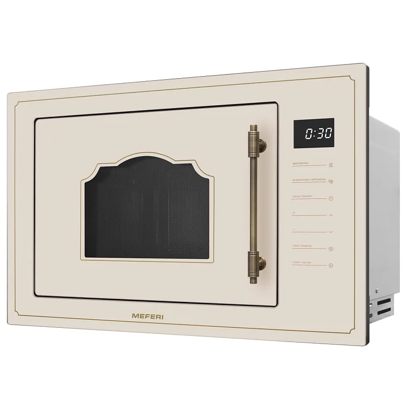 Микроволновая печь встраиваемая MEFERI MMO6025BG RETRO