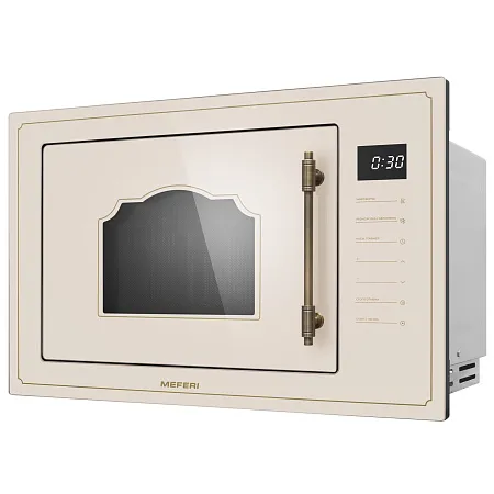 Микроволновая печь встраиваемая MEFERI MMO6025BG RETRO Микроволновая печь встраиваемая MEFERI MMO6025BG RETRO