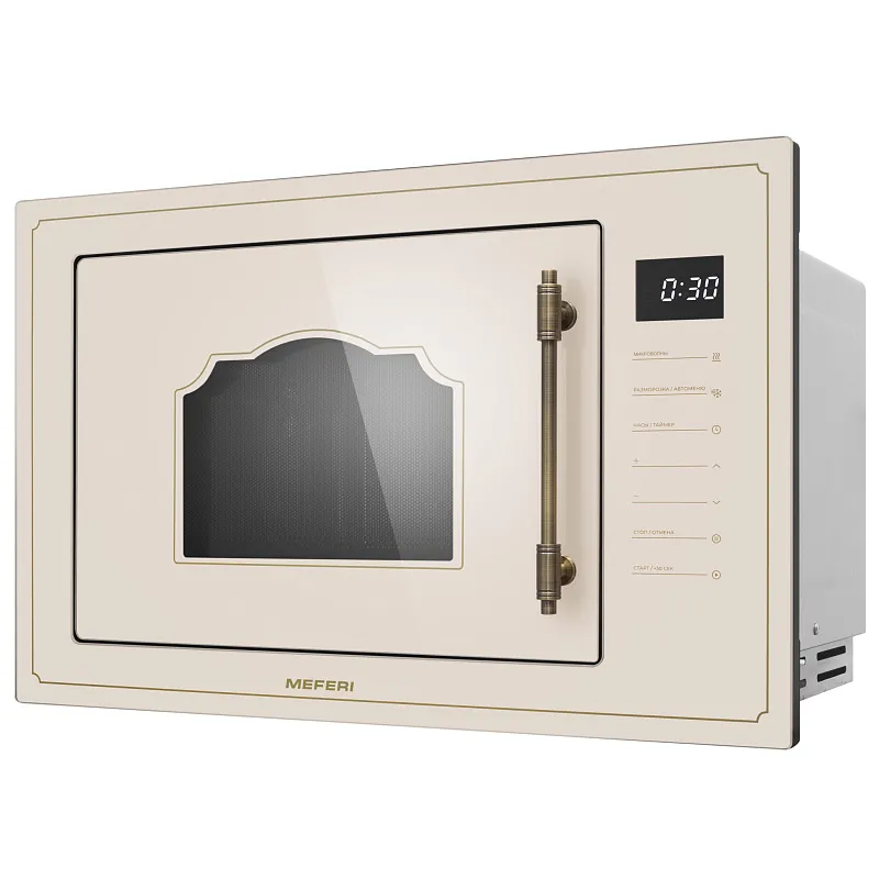 Микроволновая печь встраиваемая MEFERI MMO6025BG RETRO