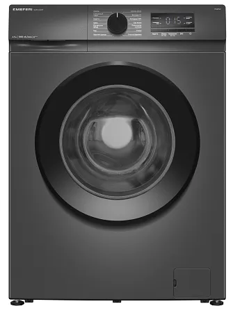 Стиральная машина с инвертором и паром узкая MEFERI MFW061014GR SLIM LIGHT отдельностоящая серая, глубина 34 см, загрузка 6,5 кг Стиральная машина с инвертором и паром узкая MEFERI MFW061014GR SLIM LIGHT отдельностоящая серая, глубина 34 см, загрузка 6,5 кг