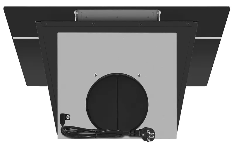 Вытяжка кухонная MEFERI AIRBOX60BK ULTRA, 60 см, наклонная, черная, стекло, производительность 1100 м3/ч, 3 скорости, низкий уровень шума, режимы отвод и рециркуляция, гарантия 3 года