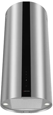 Вытяжка кухонная цилиндрическая островная MEFERI TUBE40IX ISLA COMFORT PLUS, 40 см, серая, производительность 1200 м3/ч, 5 скоростей, режимы отвод и рециркуляция, сенсорное управление, гарантия 3 года Вытяжка кухонная цилиндрическая островная MEFERI TUBE40IX ISLA COMFORT PLUS, 40 см, серая, производительность 1200 м3/ч, 5 скоростей, режимы отвод и рециркуляция, сенсорное управление, гарантия 3 года
