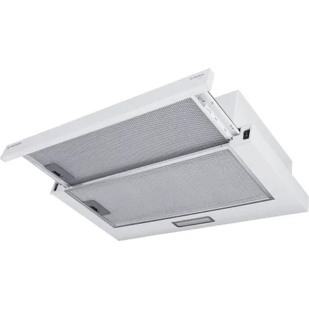 Вытяжка телескопическая кухонная MEFERI SLIDEBOX60WH LIGHT, 60 см, белая, производительность 650 м3/ч, 2 скорости, низкий уровень шума, режимы отвод и рециркуляция, гарантия 3 года Вытяжка телескопическая кухонная MEFERI SLIDEBOX60WH LIGHT, 60 см, белая, производительность 650 м3/ч, 2 скорости, низкий уровень шума, режимы отвод и рециркуляция, гарантия 3 года