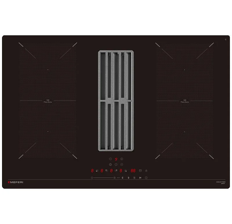 Фото varochnaya_panel_induktsionnaya_s_vytyazhkoy_xsmart75bk_comfort на сайте meferi-home.ru Варочная панель индукционная с вытяжкой MEFERI XSMART75BK COMFORT - изображение varochnaya_panel_induktsionnaya_s_vytyazhkoy_xsmart75bk_comfort