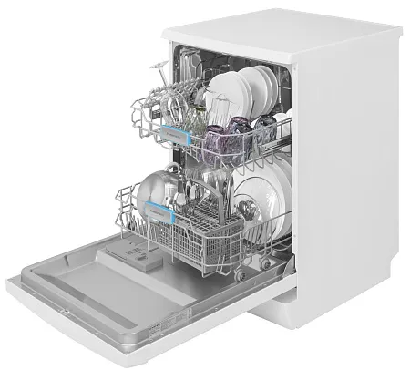 Посудомоечная машина отдельностоящая MEFERI MDW6062WH FS LIGHT, 60 см, напольная, 12 комплектов посуды, 6 программ, 2 корзины, половинная загрузка, отсрочка, защита от протечек, внутренняя подсветка Посудомоечная машина отдельностоящая MEFERI MDW6062WH FS LIGHT, 60 см, напольная, 12 комплектов посуды, 6 программ, 2 корзины, половинная загрузка, отсрочка, защита от протечек, внутренняя подсветка