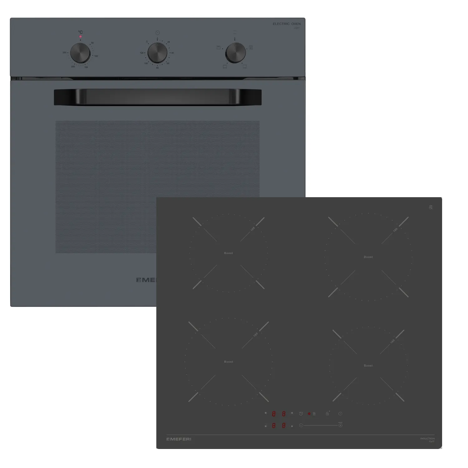 Комплекты встраиваемой техники серого цвета